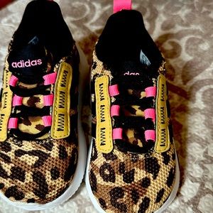 New without tags adidas toddler sneakers leopard print